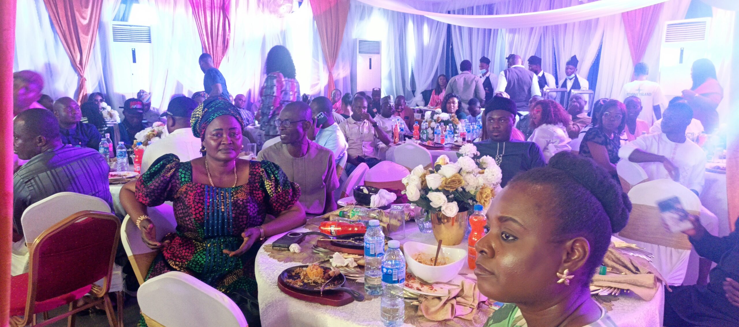 Cross section of guests at the retirement ceremony.